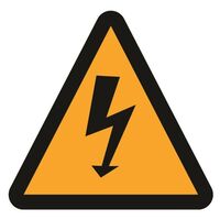 LABEL, 95 x 95mm VINYL WARNING SIGN ELECTRICAL [10]