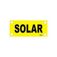 SOLAR LABEL - 75 x 30mm SOLAR, CONDUIT MARKER [5]