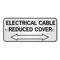ID, RECTANGLE, SS,'ELECTRICAL' 'CAB REDUCED COV' ARR 150x65mm