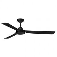 CEILING FAN, 56in 3 ABS BLADED HAWK, BLACK