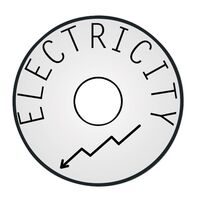 ID CIRCLE, SS, 'ELECTRICITY' 38mm DIA x 1.6mm
