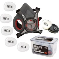 CHEMICAL KIT, P2 RESPIRATOR & 5 PAIR PRE FILTER REPLACE