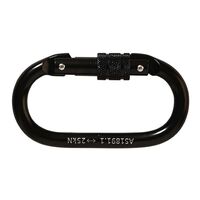 KARABINER, SCREW GATE 18mm STEEL ALLOY