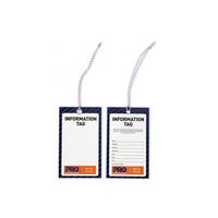 TAG, INFORMATION 125 x 75mm NON TEAR, ALL WEATHER [100]
