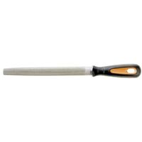 FILE, HALF ROUND BASTARD CUT 20cm, ERGO HANDLE