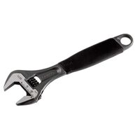 WRENCH, ADJUSTABLE 200mm BLACK 28mm OPENING