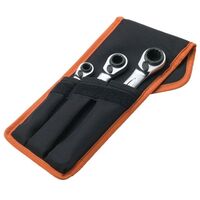 SPANNER SET 3 PIECE REVERSIBLE RATCHET 12 SIZES
