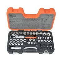 SOCKET SET, 53 PIECE IN CASE GO THROUGH