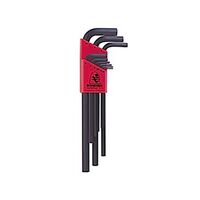 HEX KEY SET 9PCE L-KEY, LONG METRIC 1.5mm-10mm