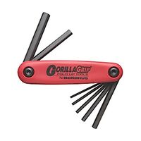HEX KEY SET 7PCE FOLD-UP GORILLA GRIP, METRIC 2mm-8mm