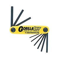 HEX KEY SET 7PCE FOLD-UP GORILLA GRIP, METRIC 1.5mm-6mm