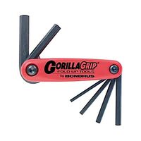 HEX KEY SET 6PCE FOLD-UP GORILLA GRIP, METRIC 3mm-10mm