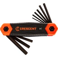 HEX KEYS, FOLDING SET 8 PIECE 1.5mm TO 8mm