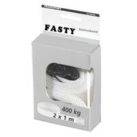 TIE STRAP 2.5mx25mm TRANSPORT CAP.400kg RED [2] PACK