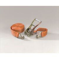 STRAP 5000kg ORANGE 10m x 50mm, 2 PIECE,HOOKS