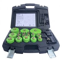 HOLESAW SET, MULTI TRADE, 17 SAWS, ARBOR, BOSSES, EXT BAR