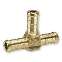 TEE PIECE, BT6 BARBED 3/8in HOSE (5)
