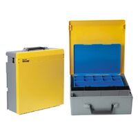 ROLACASE WITH LIFTOUT TRAY & QUICK KIT BLK/GRY 370x370x130