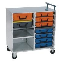 MOB WORK STATION ROLRC7DC/DM DOUBLE CABINET WITH CASES
