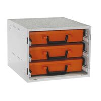 ROLACASE KIT WITH 3 STANDARD CASES,CLOSED SIDES