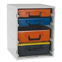 ROLACASE KIT WITH 2LRG AND 2 STD CASES,CLOSED LIDS