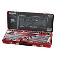 SPANNER/SOCKET SET, 60PCE METRIC/AF, 1/4in & 1/2in DRIVE