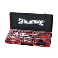 SOCKET SET, 1/2in DRIVE, 33PCE METRIC