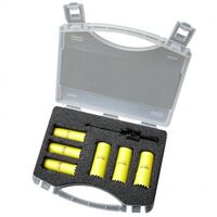 HOLESAW KIT, 6PCE ELECTRICIANS 3 x 25mm, 3 x 20mm, 1 x A1E