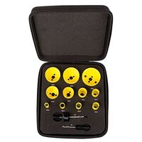 HOLESAW KIT, 11PCE DELUXE ELECTRICIANS