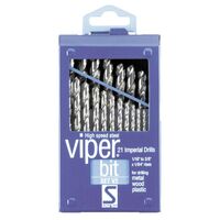 DRILL SET VIPER V2 21 PIECE 1/16 TO 3/8 x 1/64
