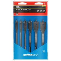 SPADE BIT, DRILL D501 SS6W SET 6PCE WALLET