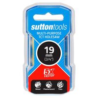 HOLESAW, MULTI PURPOSE TCT SEAMLESS, 19mm