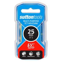 HOLESAW, MULTI PURPOSE TCT SEAMLESS, 25mm