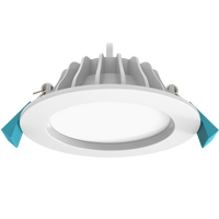 HANECO AURORA TRI LED FIXED D/L 10W 3CCT NICKLE 92MM C/O