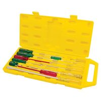 SCREWDRIVER SET, 14 PIECE INDUSTRIAL, ACETATE HANDLES