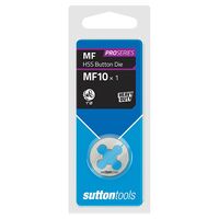 BUTTON DIE, M554 HSS 1in O.D 10mm x 1