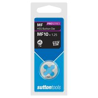 BUTTON DIE, M554 HSS 1in O.D 10mm x 1.25
