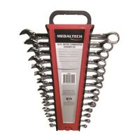 COMBINATION SPANNER SET, 14PCE METRIC, FULLY POLISHED, 6-22mm