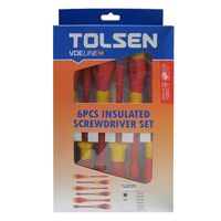 NUT DRIVER SCREWDRIVER SET INSULATED, 6 PIECE