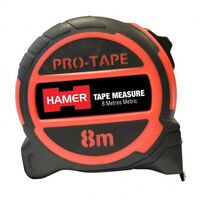 TAPE MEASURE, COATED, 8 METRE METRIC, 32mm WIDE BLADE
