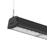 HANECO ARIS 150W LINEAR HIGHBAY 40x120D IP65 (Inc wiring) IK10 BLACK 5K 400mm0-10VDIM Brackets