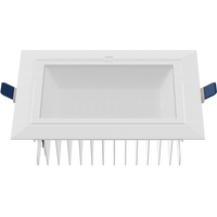 HANECO CEDAR LED 38W RECTANGULAR ADJ D/L 3CCT 3/4/5K WHITE 220x130MM SQ C/O
