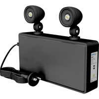 HANECO 4W BLACK Twin Heads Emergency Flood light 5700K 283x59x224mm 3hrs