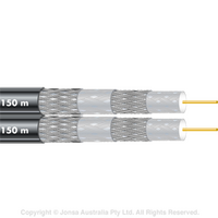 CABLE, COAXIAL RG6 QUAD SIAMESE 150M