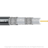 CABLE, COAXIAL RG11 QUAD, BLACK, 305M