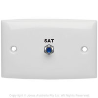 OUTLET WALLPLATE F FEMALE TO F FEMALE 3 GHZ FOXTEL