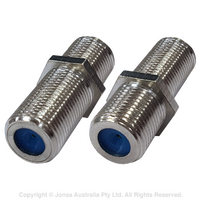 ADAPTOR,  F TO F BARREL 3 GHZ + NUT & WASHER, SAT, NBN