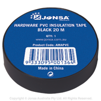 HARDWARE INSULATION TAPE BLACK 20M