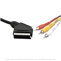 AUDIO VIDEO LEAD SCART OUT-3RCA 3M