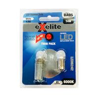 GLOBE LED Auto BAYONET 12-24V 21/5W BAZ15D 6K x 2